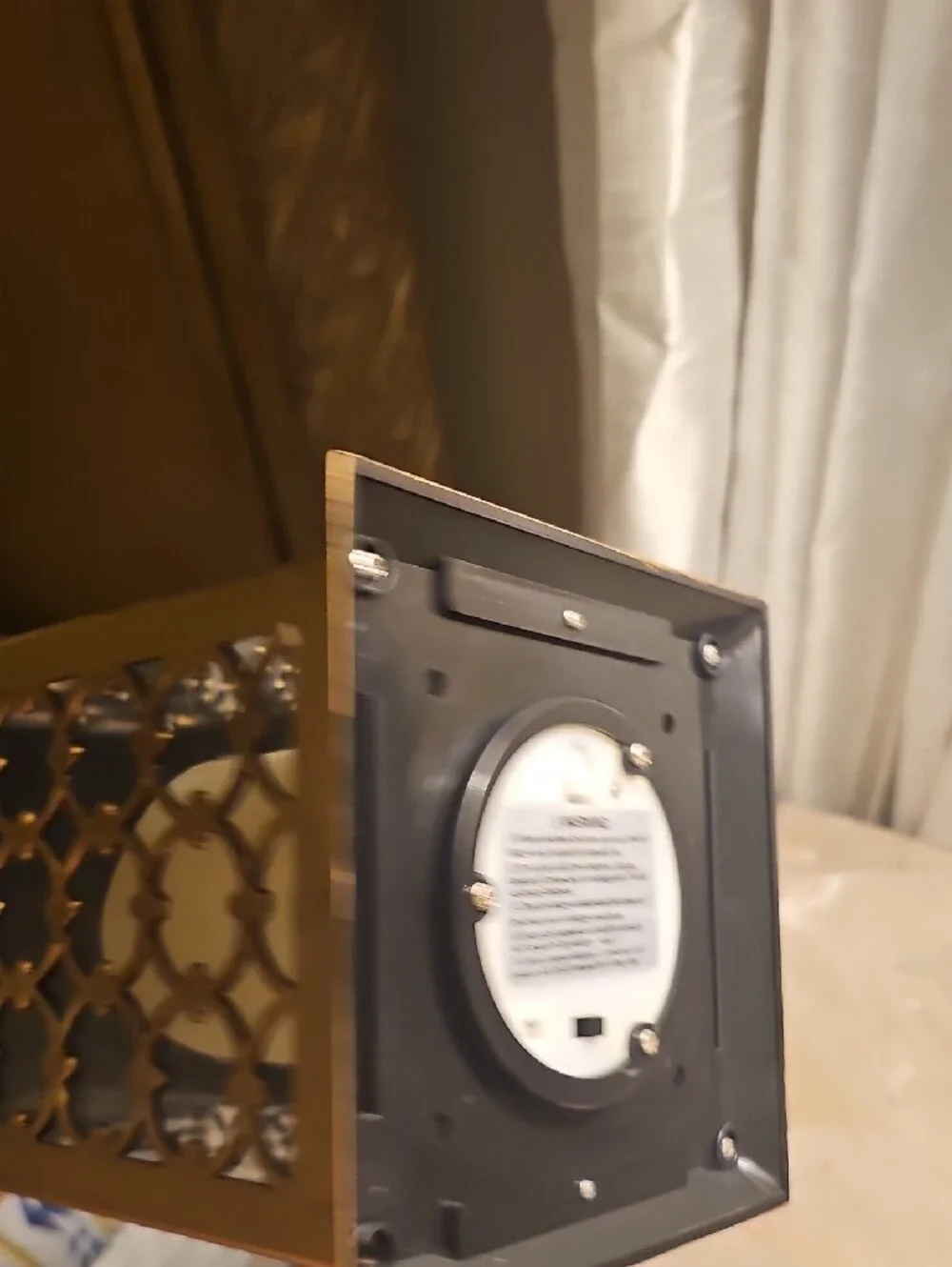 Battery Operated Gold Decorative Lantern - Brand New Approximately 13